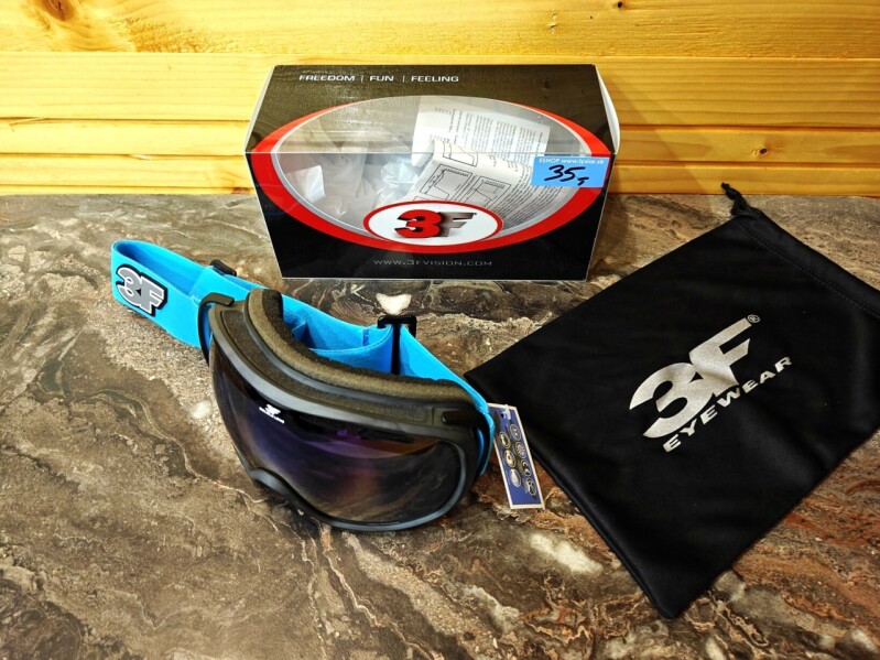 JUNIORSKÉ LYŽIARSKE OKULIARE 3F VISON PURE 2 BLACK-NEON BLUE